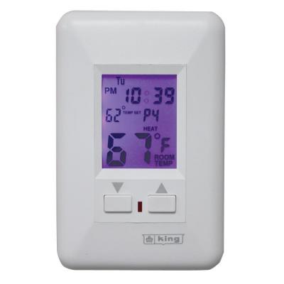 7-Day Electronic Comfort Color Screen Programmable Thermostat in White